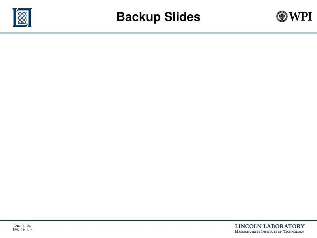 backup slides