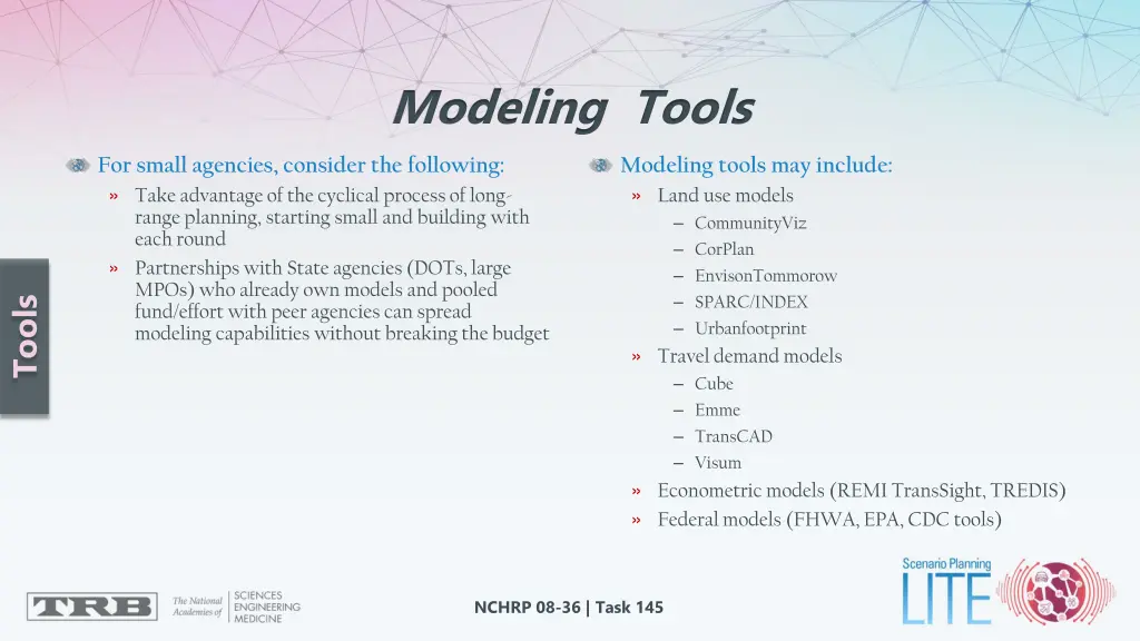 modeling tools