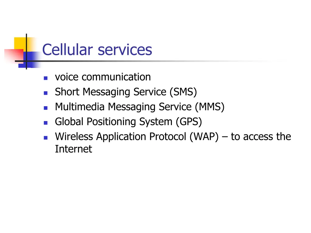 cellular services