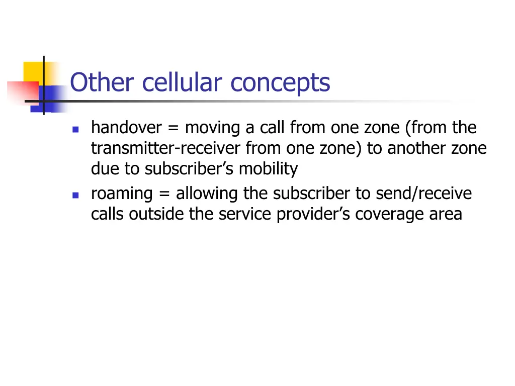 other cellular concepts