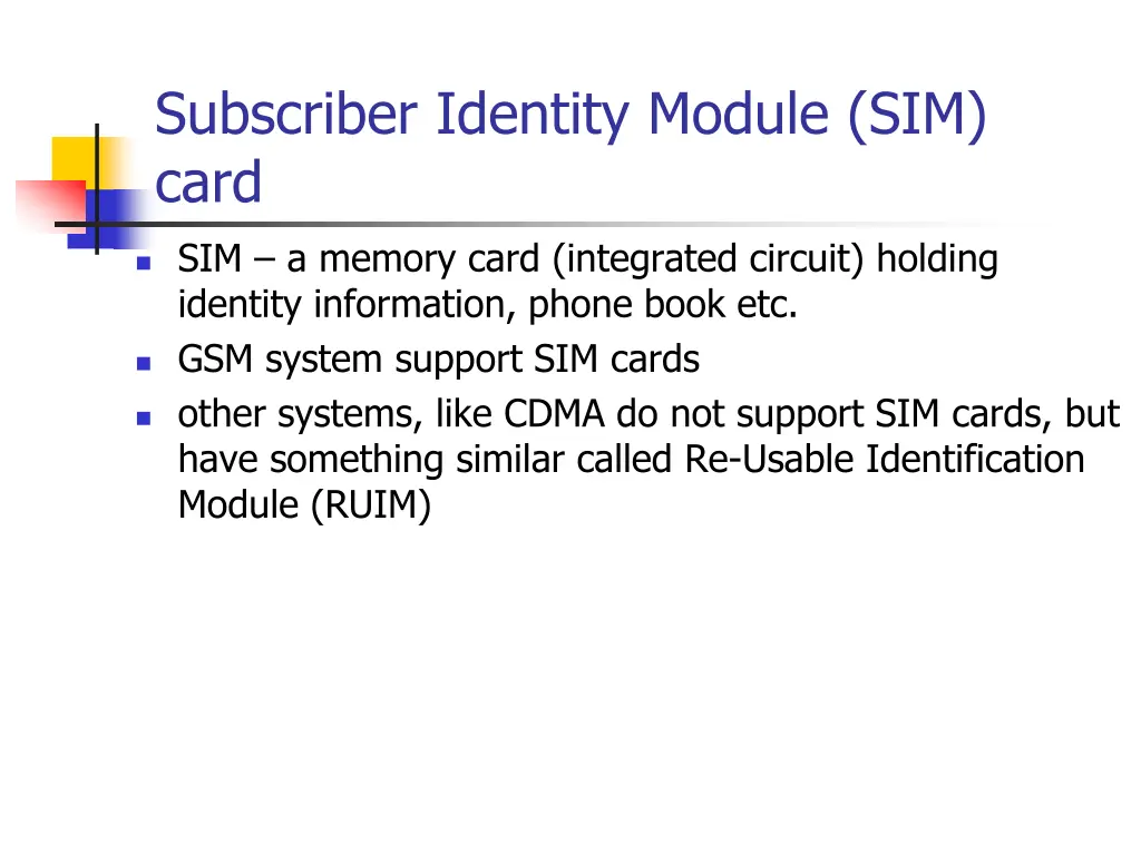 subscriber identity module sim card