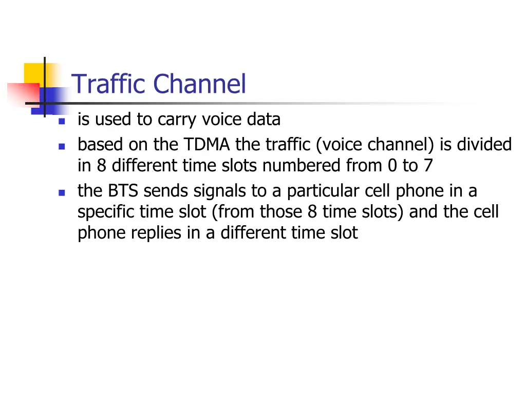 traffic channel