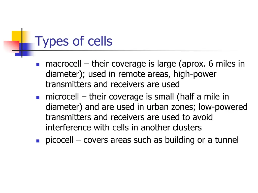 types of cells