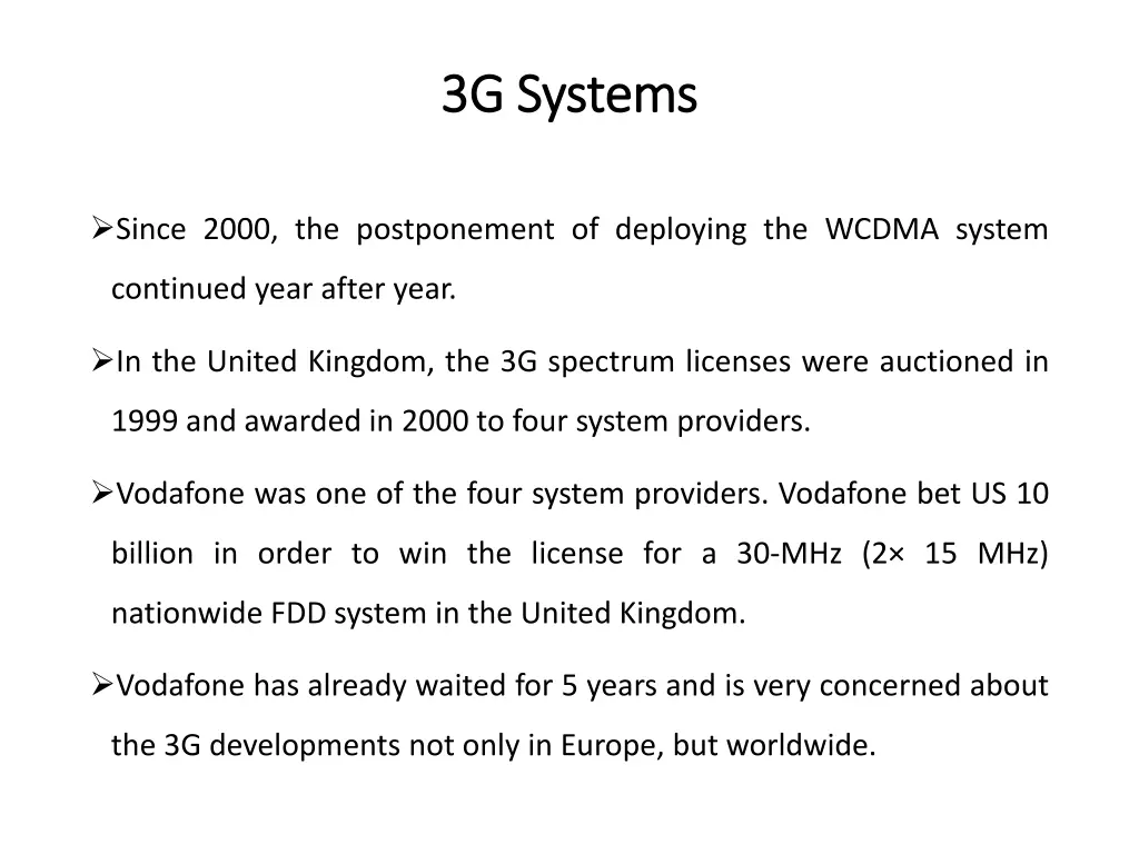 3g systems 3g systems 5