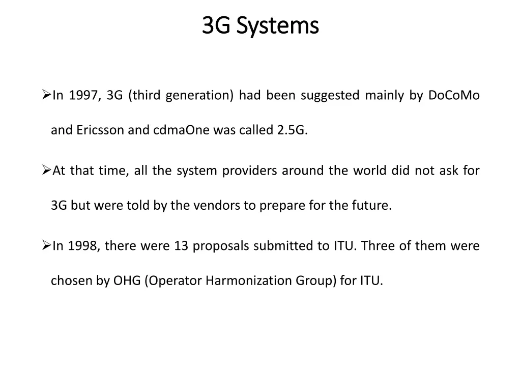 3g systems 3g systems