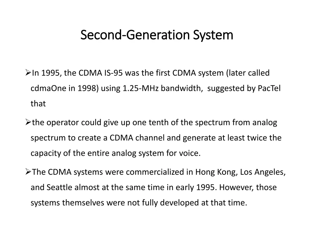 second second generation system generation system 4