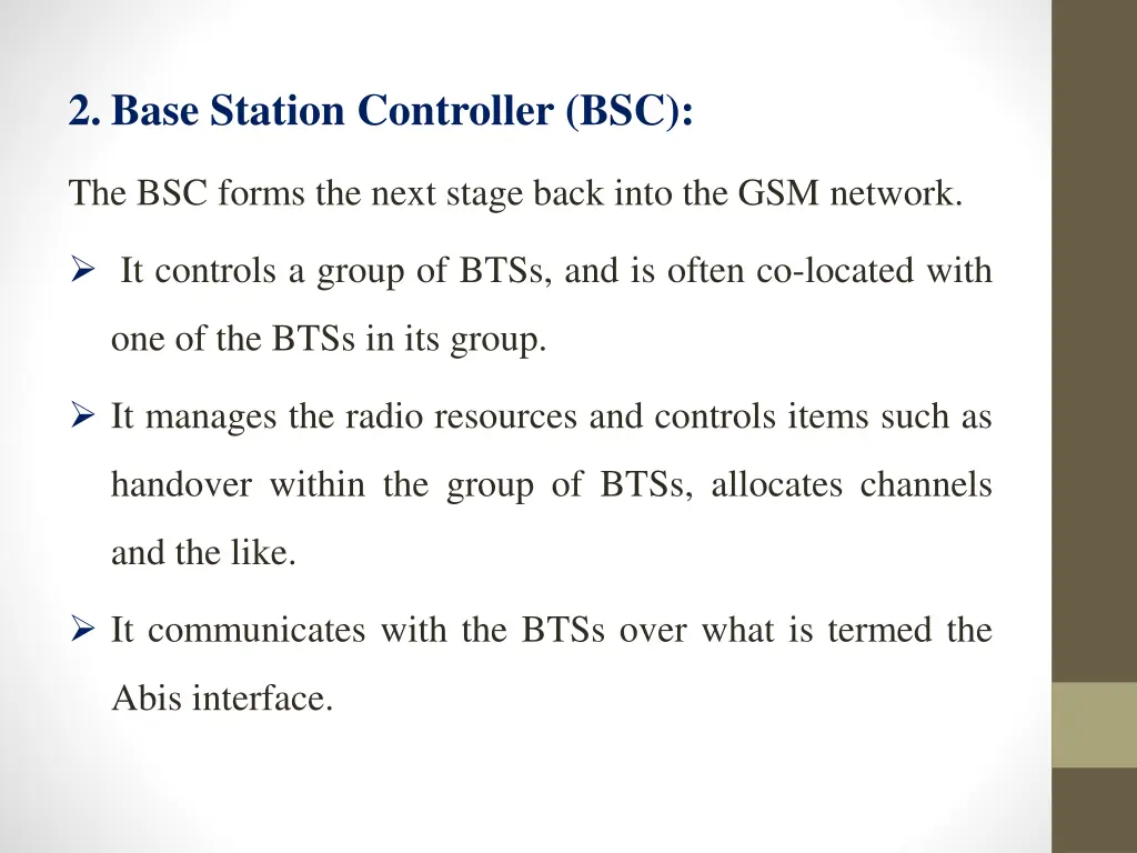 2 base station controller bsc