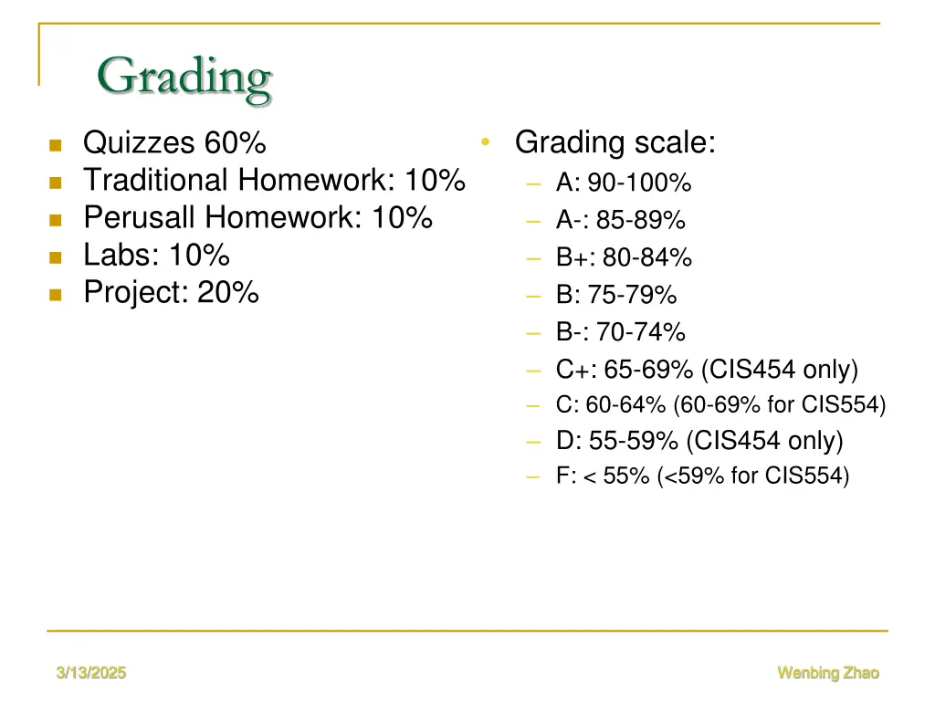 grading