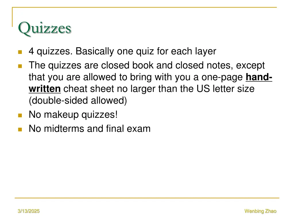 quizzes