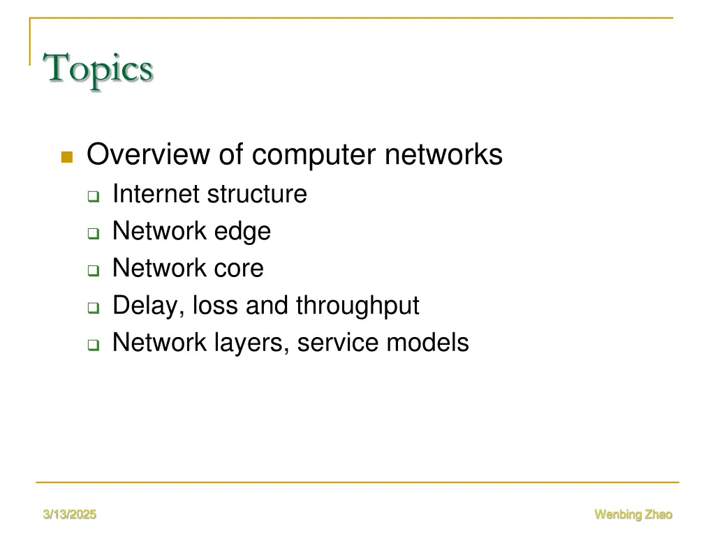 topics