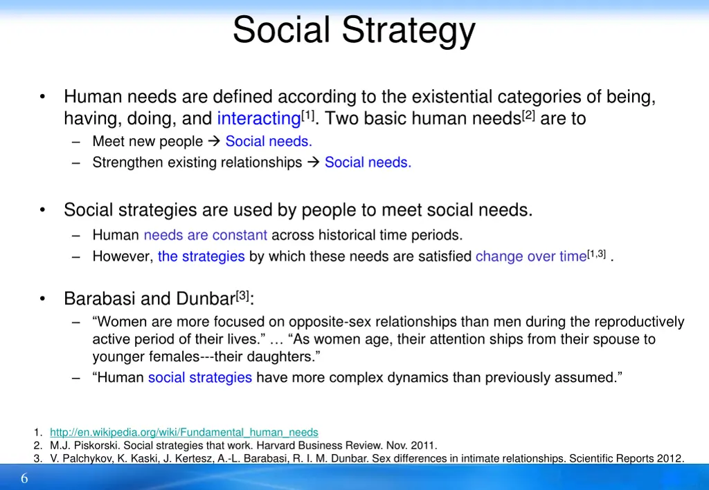 social strategy