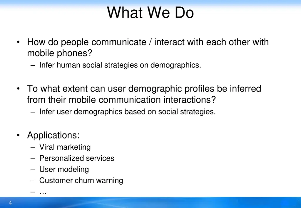 what we do