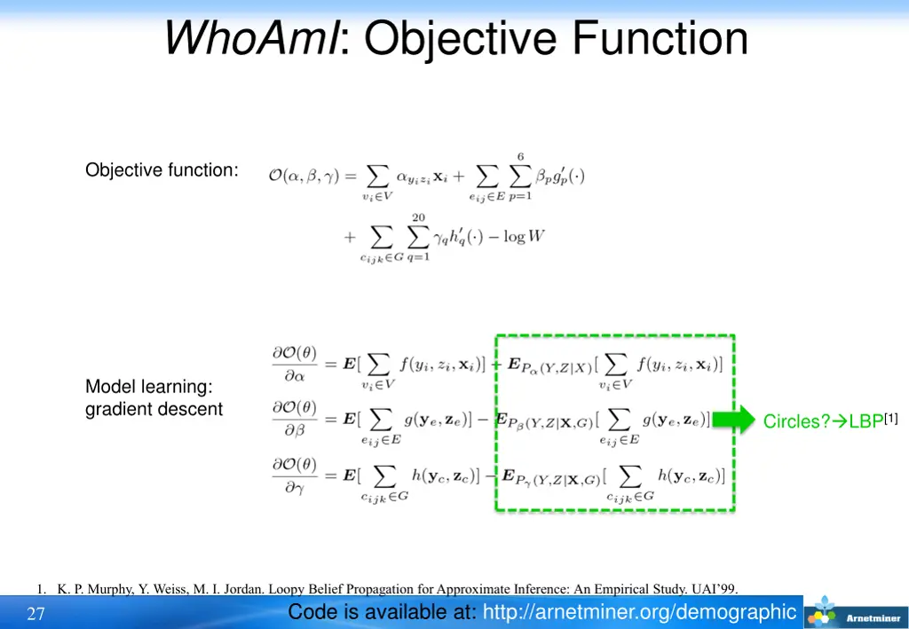 whoami objective function