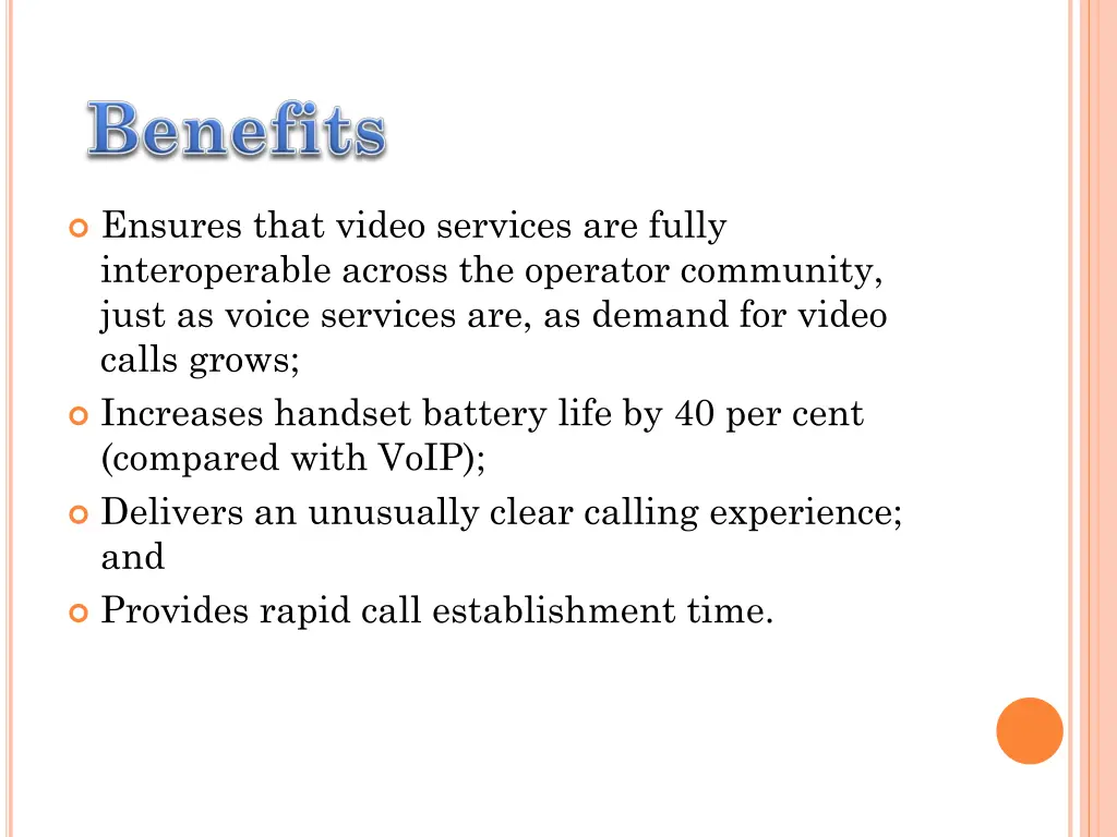 ensures that video services are fully