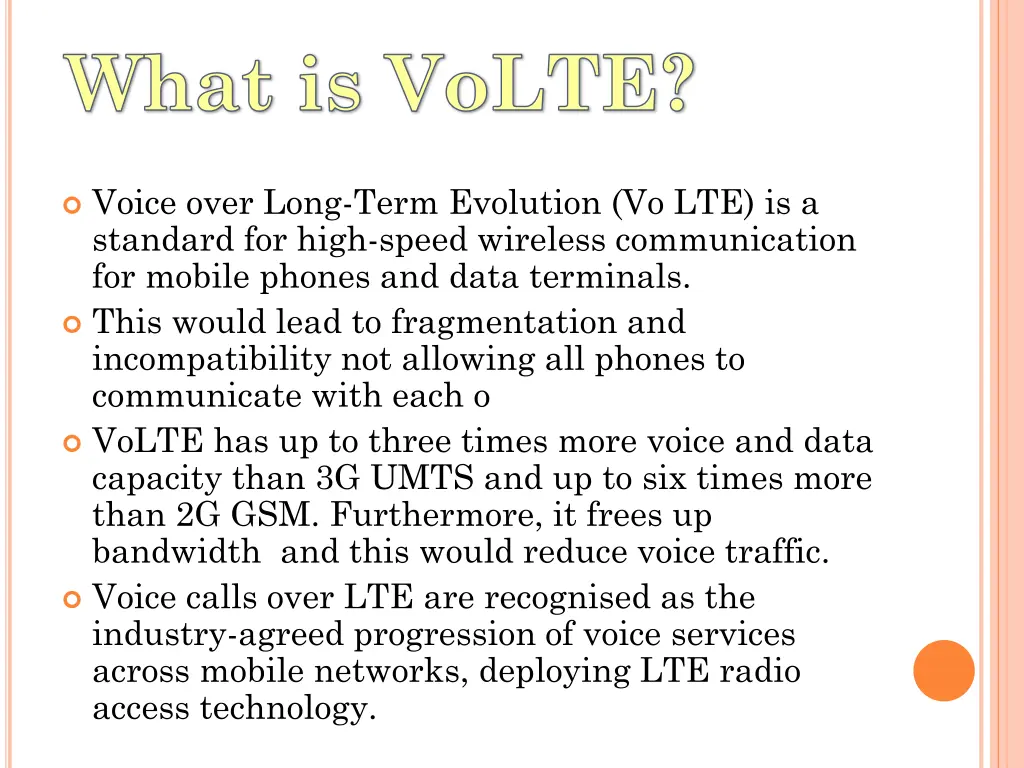 what is volte