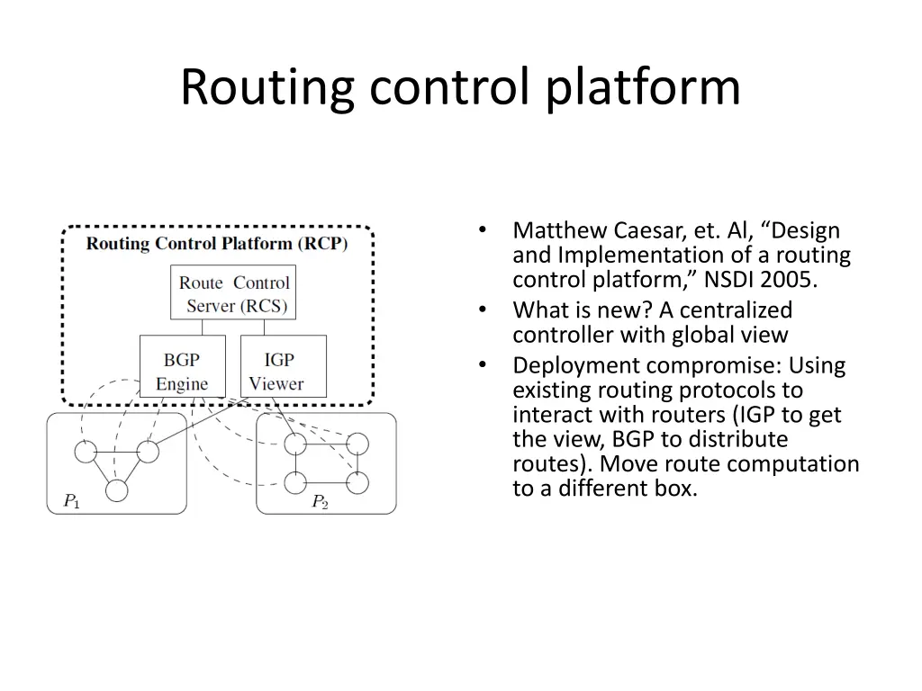 routing control platform