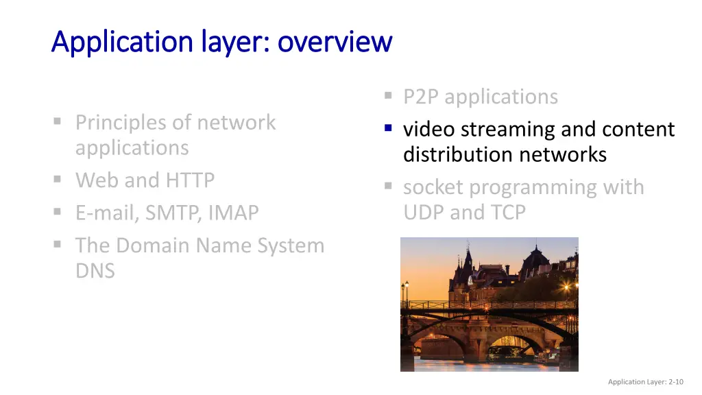 application layer overview application layer