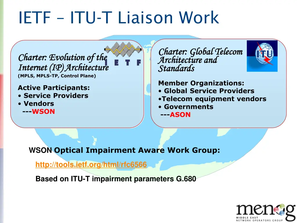 ietf itu t liaison work