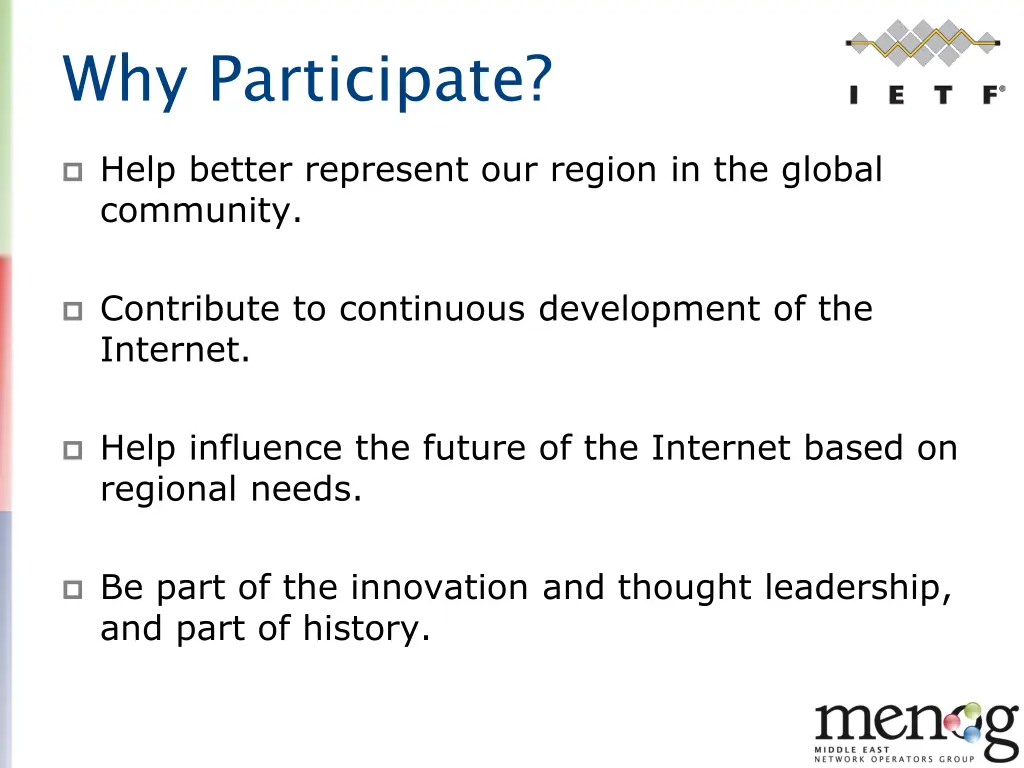 why participate