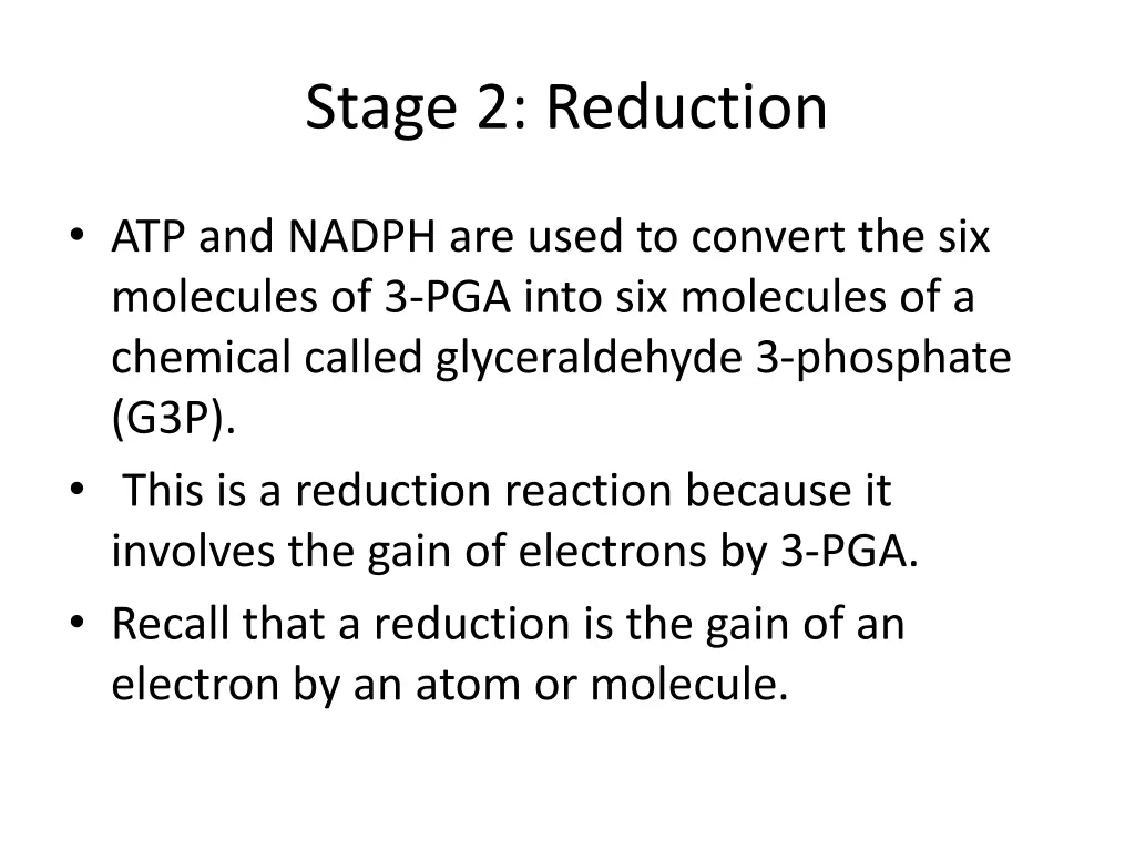stage 2 reduction