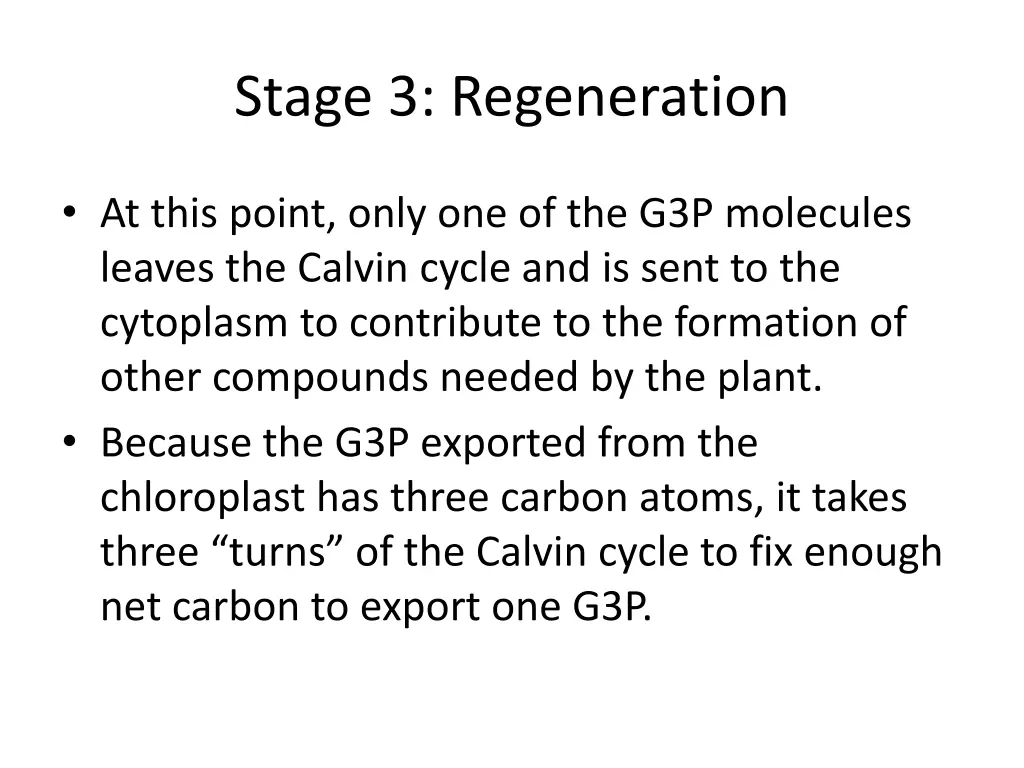 stage 3 regeneration