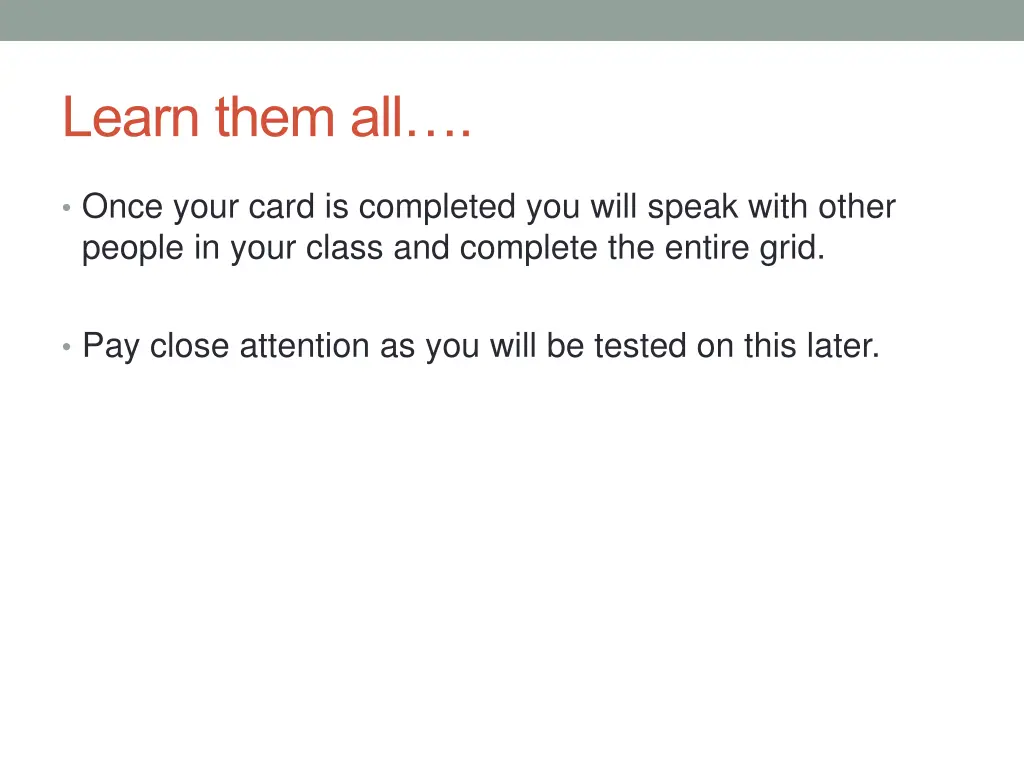 learn them all