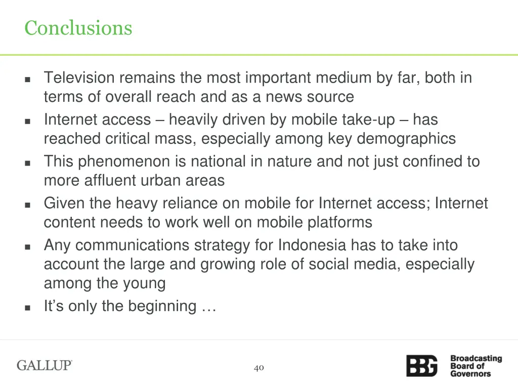 conclusions