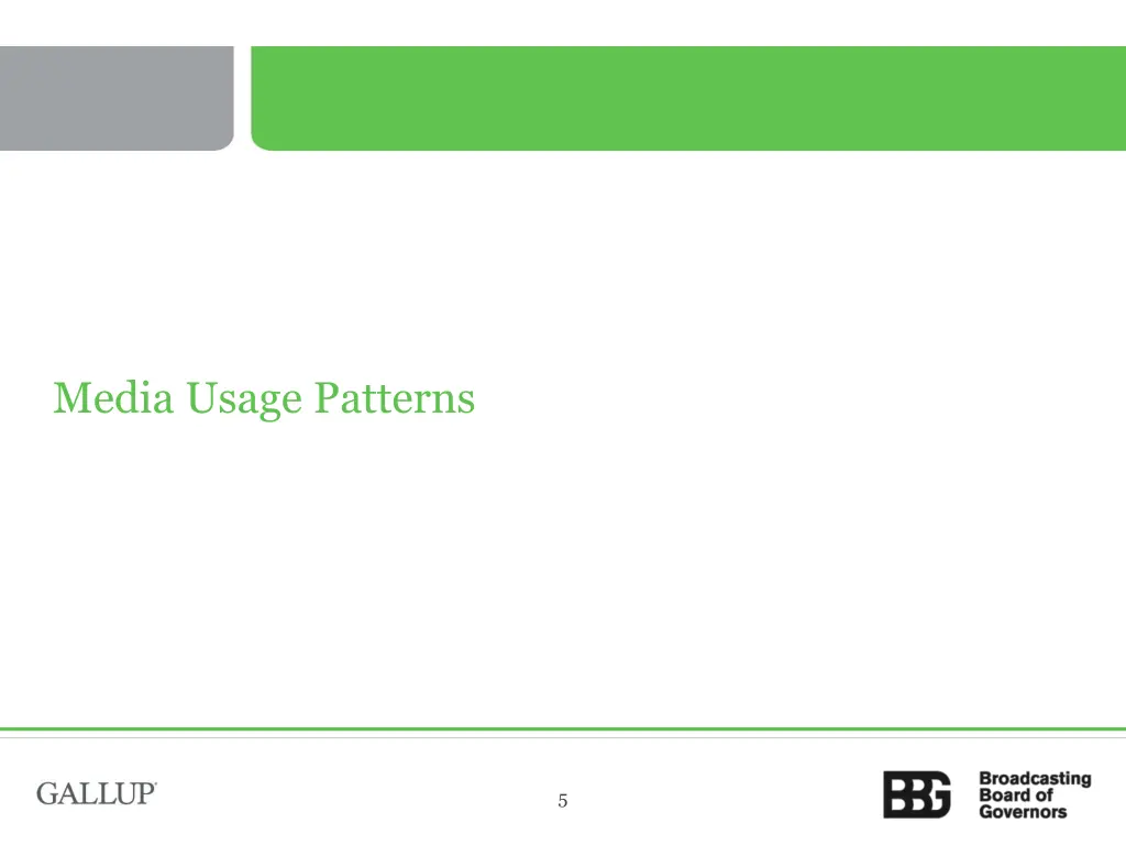 media usage patterns