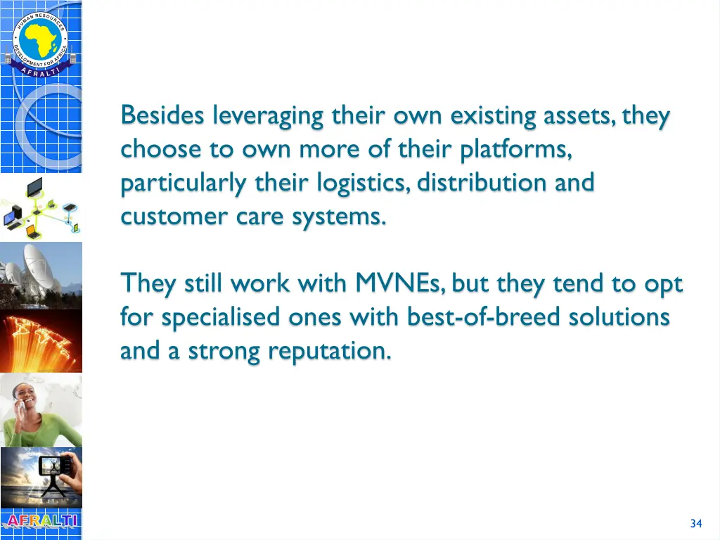 besides leveraging their own existing assets they