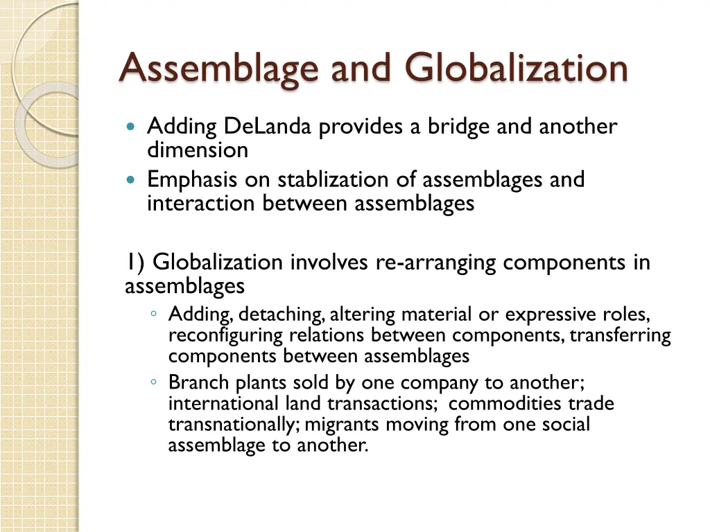 assemblage and globalization 3