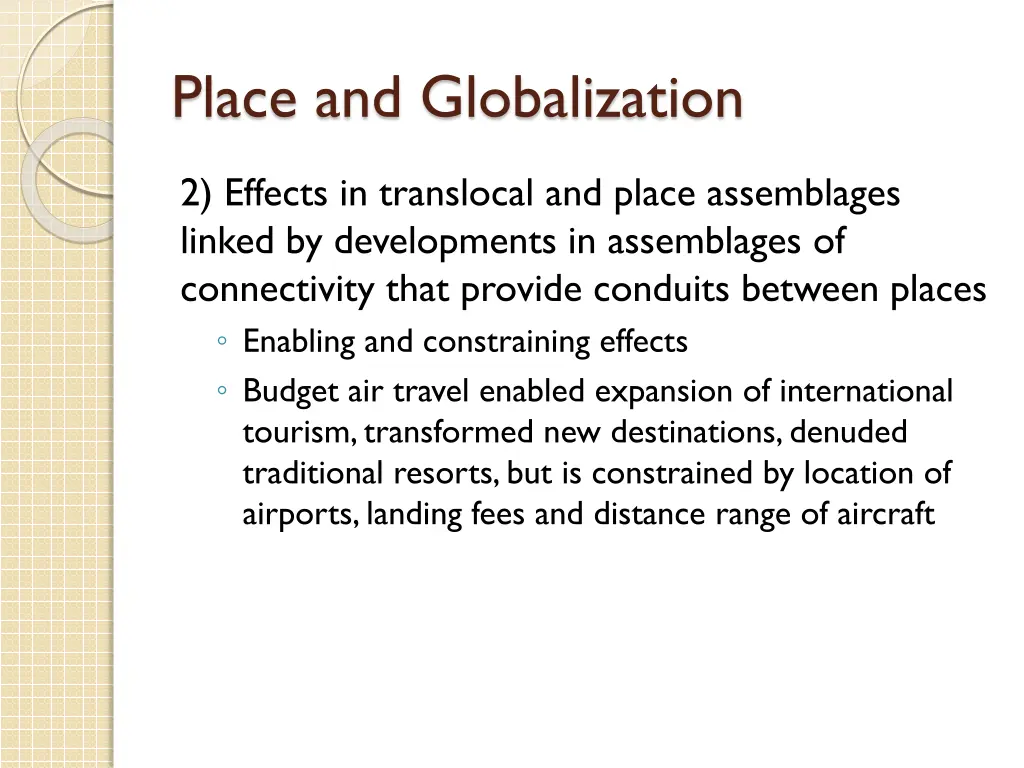 place and globalization 1
