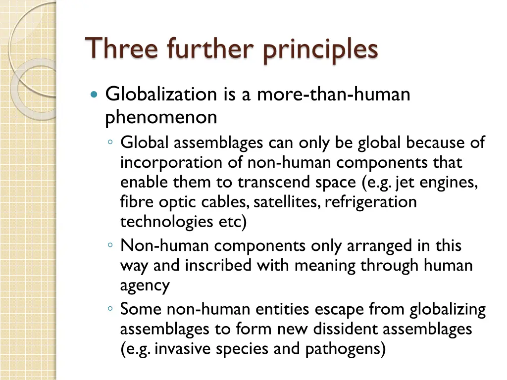 three further principles 1