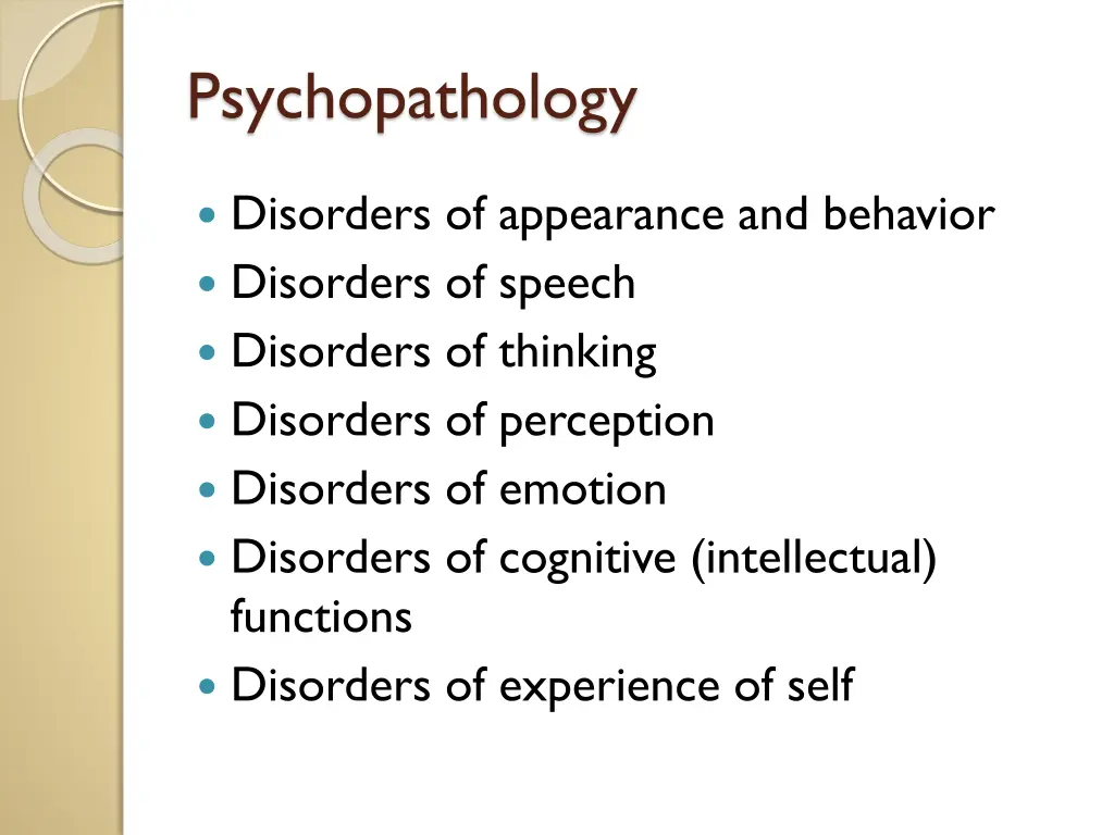 psychopathology 2