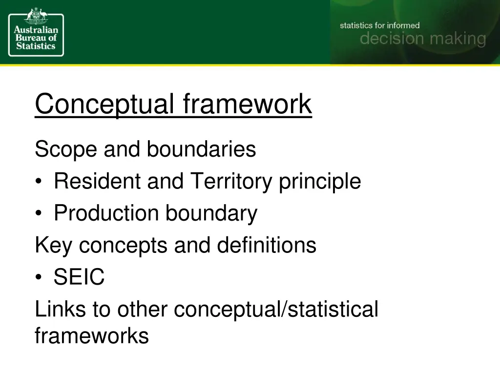 conceptual framework