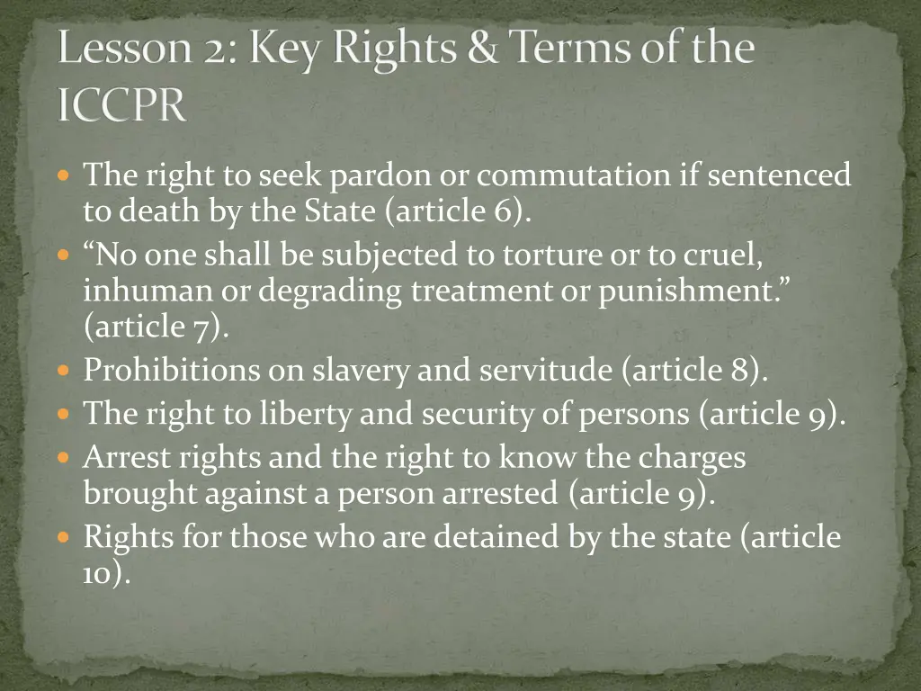 lesson 2 key rights terms of the iccpr 1