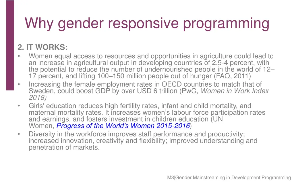 why gender responsive programming 1