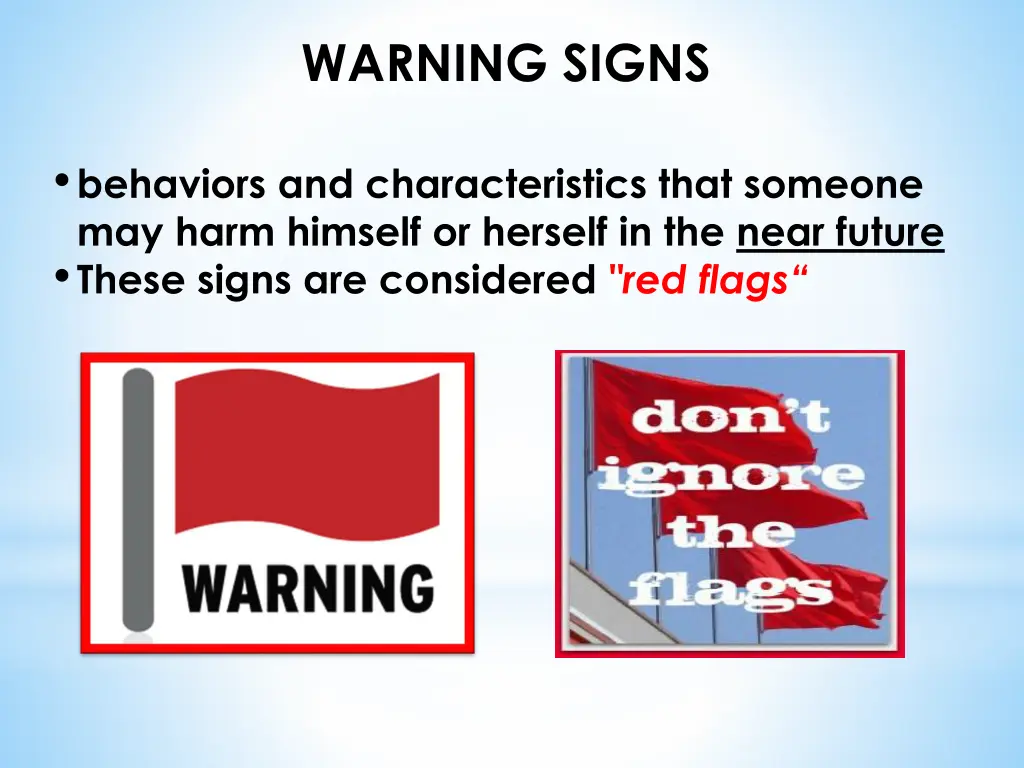 warning signs