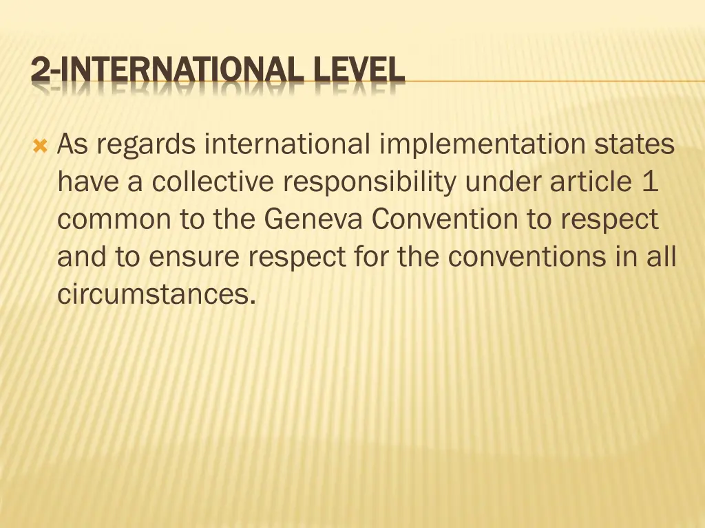 2 2 international level international level