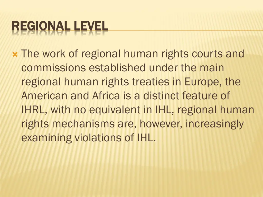 regional level regional level
