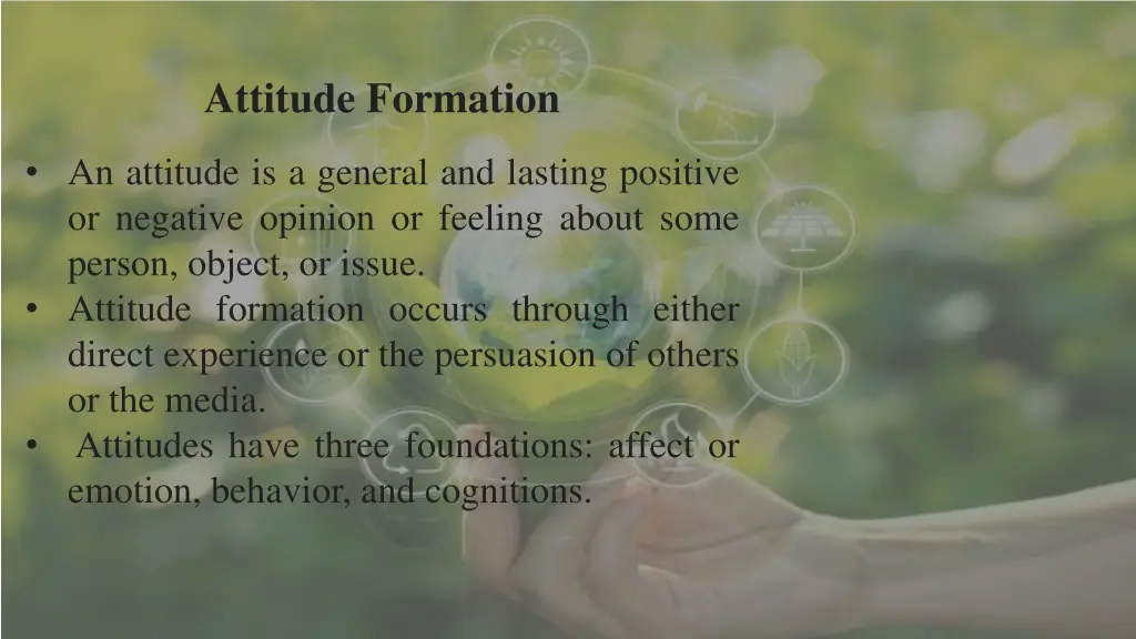 attitude formation