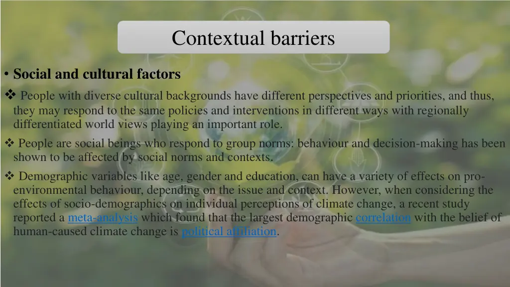 contextual barriers