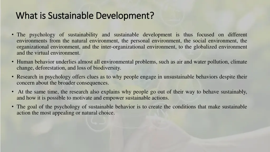 what what is sustainable development