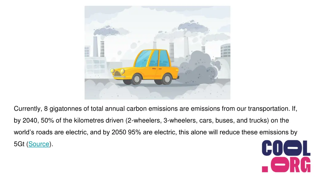 currently 8 gigatonnes of total annual carbon