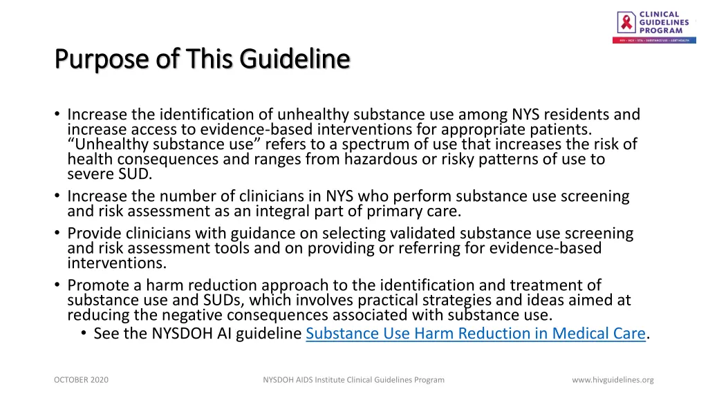 purpose of this guideline purpose of this