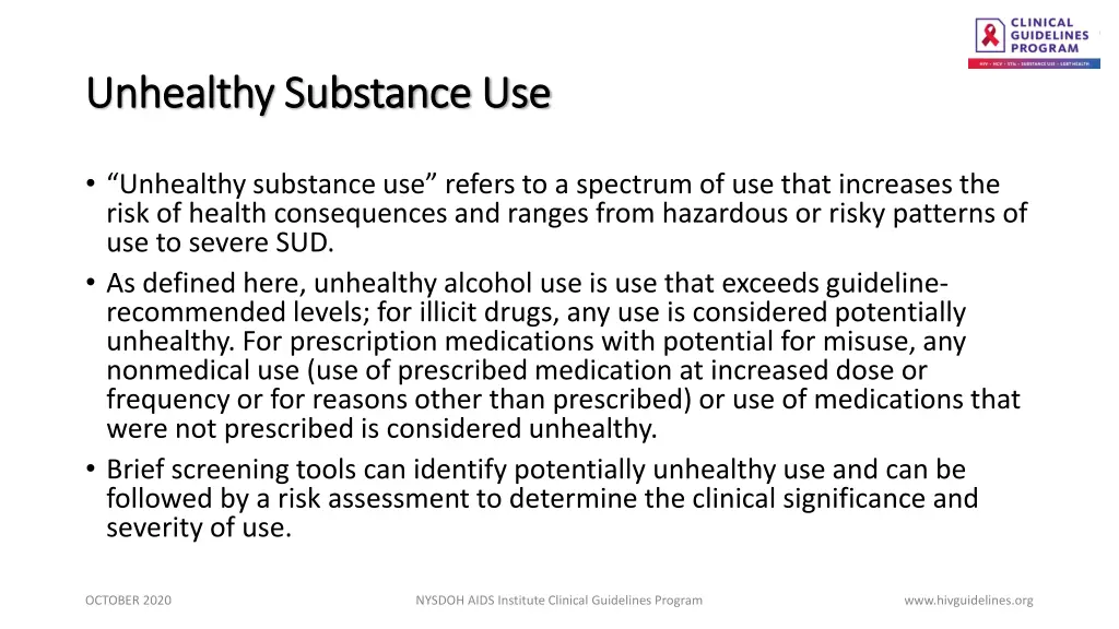 unhealthy substance use unhealthy substance use