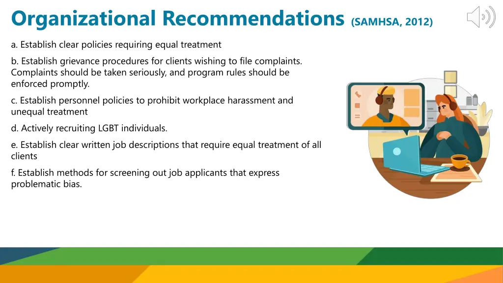 organizational recommendations samhsa 2012