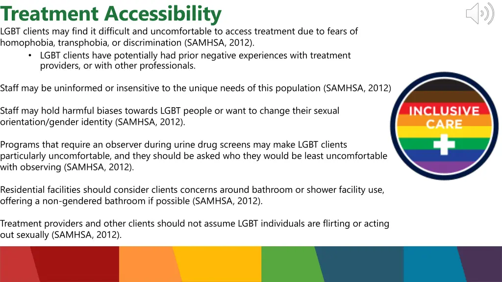 treatment accessibility lgbt clients may find