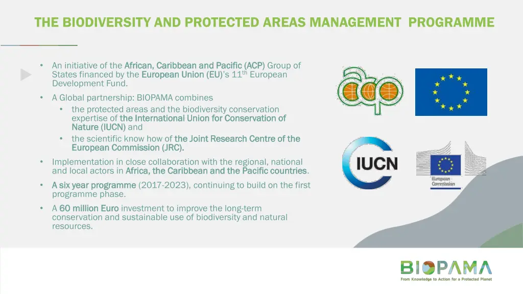 the biodiversity and protected areas management 1
