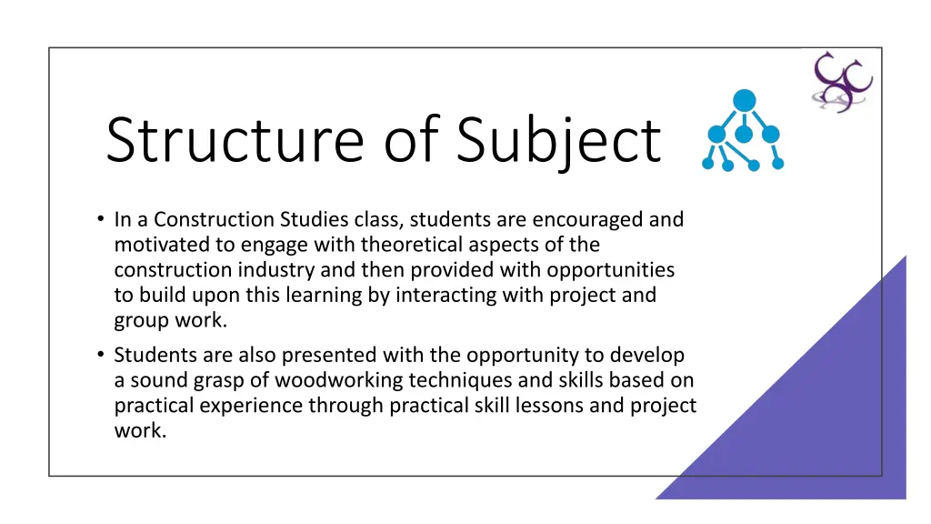 structure of subject