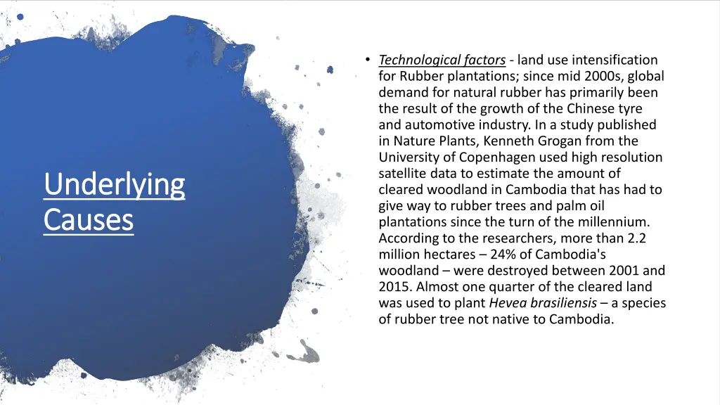technological factors land use intensification
